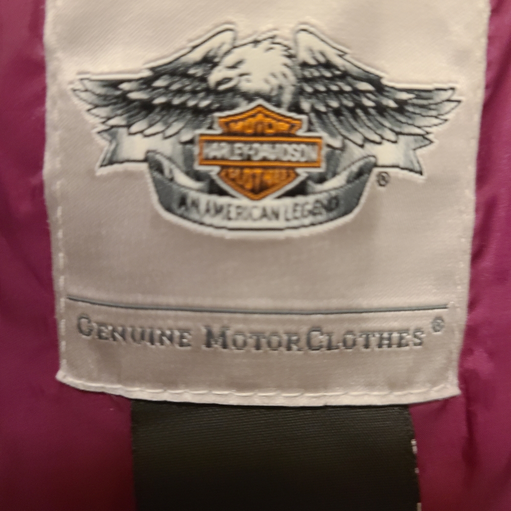 Harley-Davidson Pink and Black Women's Top